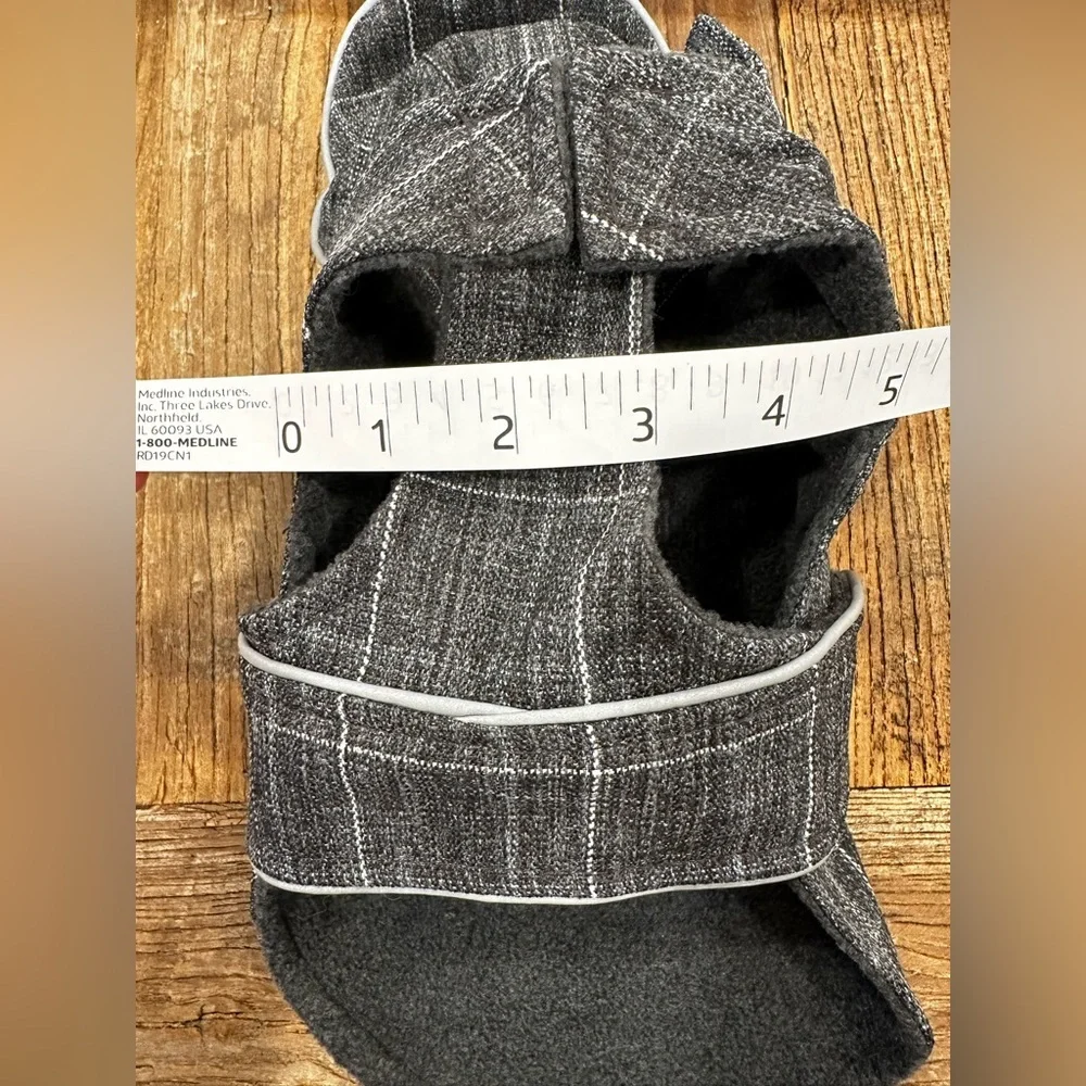 Gray Plaid Dog Coat hoodie